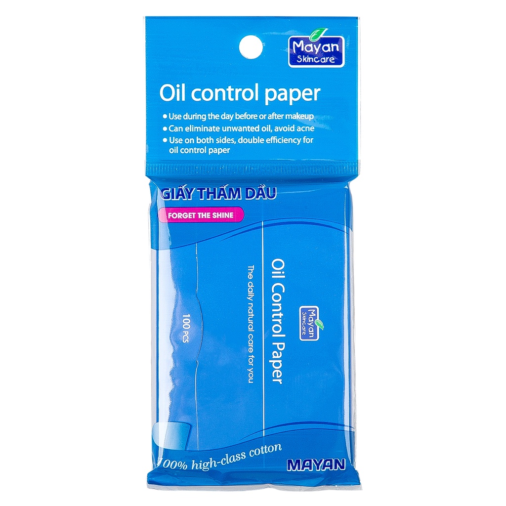 Giấy Thấm Dầu da mặt cao cấp Mayan Oil Control Paper 100pcs