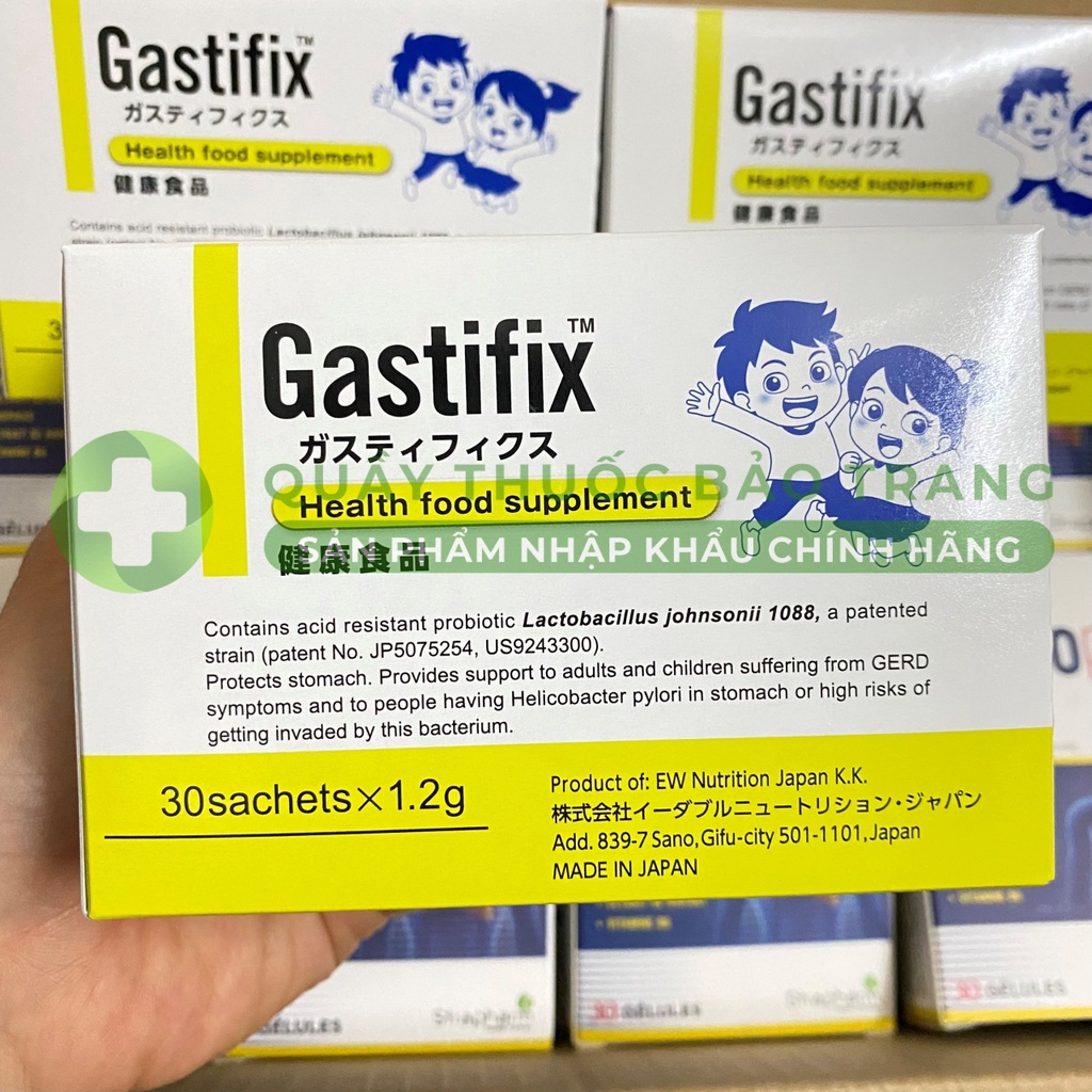 Gastifix men vi sinh hỗ trợ giảm acid dịch vị - Hộp 30 gói