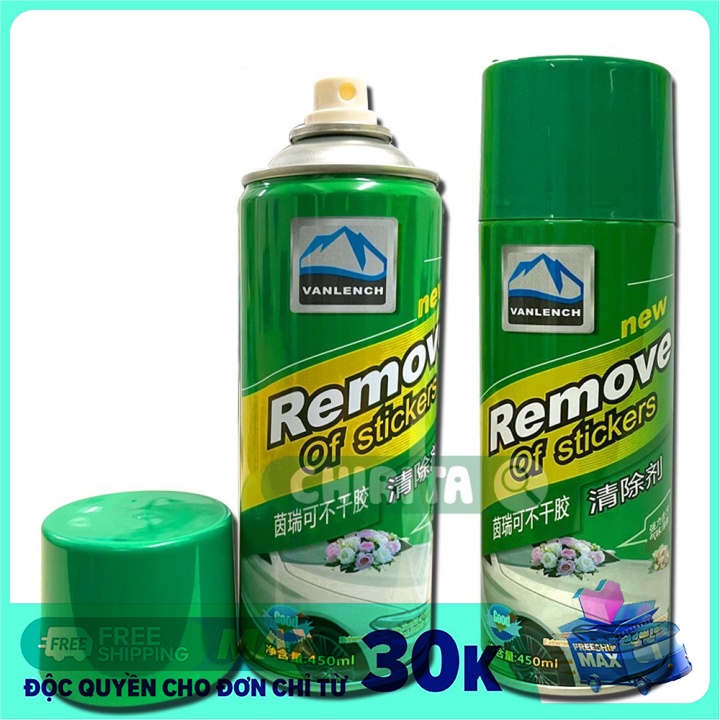 Chai Xịt Tẩy Rửa Vết Keo, Sticker Dính Trên Xe Hơi, Đồ Vật Hiệu Quả 450ml