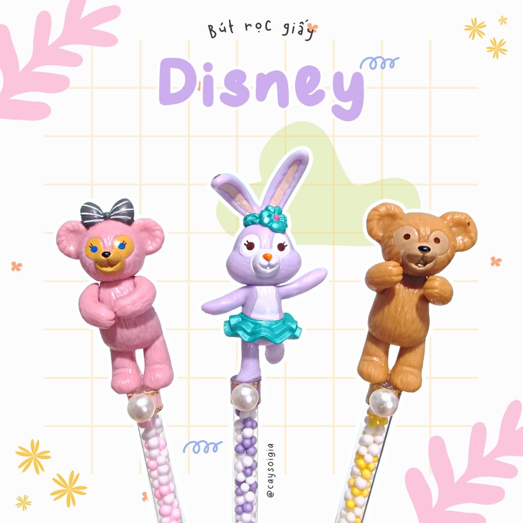 S96 - Bút dao rọc giấy Disney thỏ Stella gấu Duffy gấu Shellie dễ thương unbox đơn hàng, cắt sticker băng dán washi tape