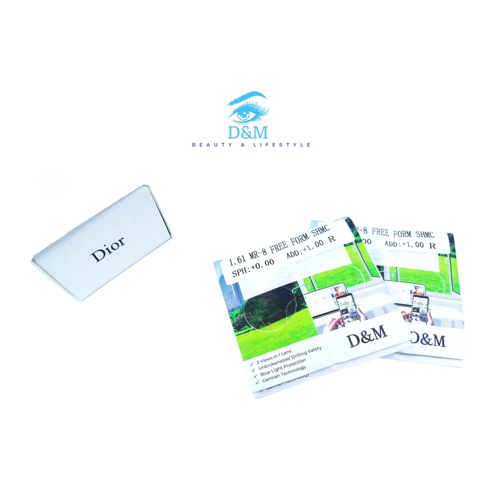 Đa tròng 1.61 SHMC MR-8  FREE FORM