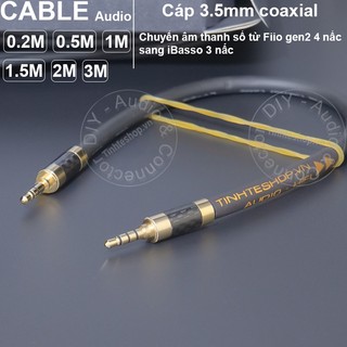 Dây 3.5 spdif 4 nấc sang 3 nấc dac fiio sang ibasso diy 0.2 đến 1.5 mét - 3.5mm trrs to 3.5mm trs digital audio cable