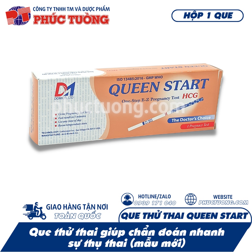 Que thử thai Queenstart 2.4 hộp 1 que