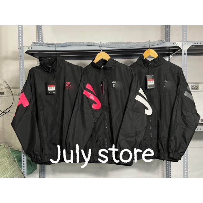 Áo Khoác dù Just Do It Nhiều Màu - Vải Dù 2 lớp dày dặn logo thêu