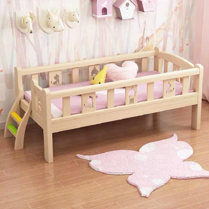 Giường ngủ cho bé quây 4 mặt có cầu thang 150*70*40