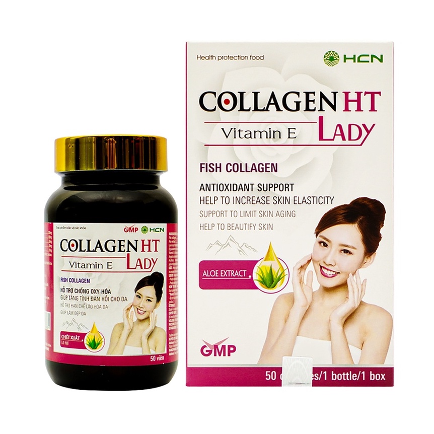 Viên Uống Collagen HT Hỗ Trợ Chống Lão Hóa, Đẹp Da, Da Chắc Khỏe - HT Nature Care