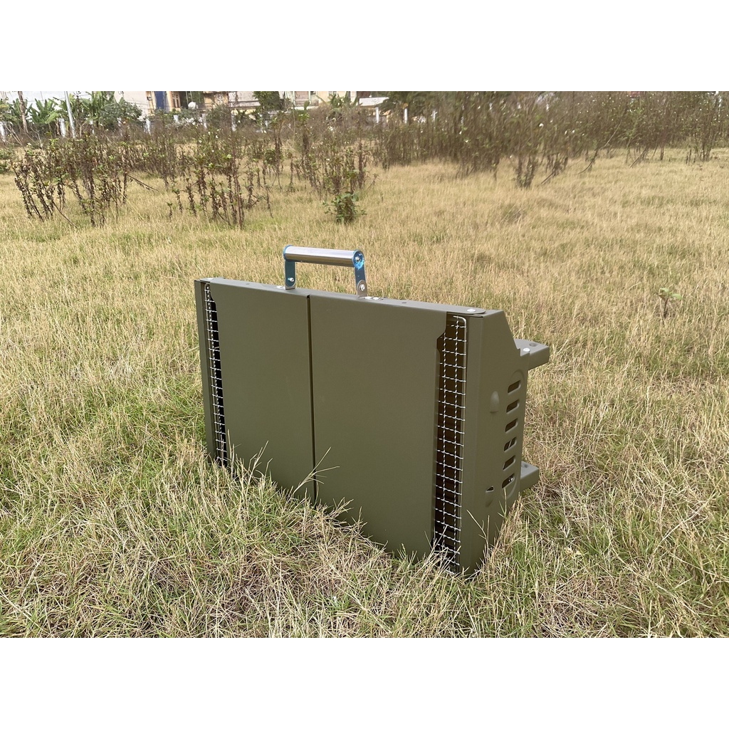 Bếp nướng than hoa gấp gọn đi Picnic du lịch tiệc BBQ dã ngoại quai xách tiện lợi | BigBuy360 - bigbuy360.vn