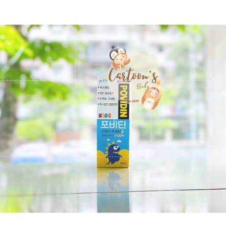 XỊT HỌNG SINH HỌC DIỆT KHUẨN POVIDIN HÀN QUỐC CHO BÉ TỪ 6 THÁNG