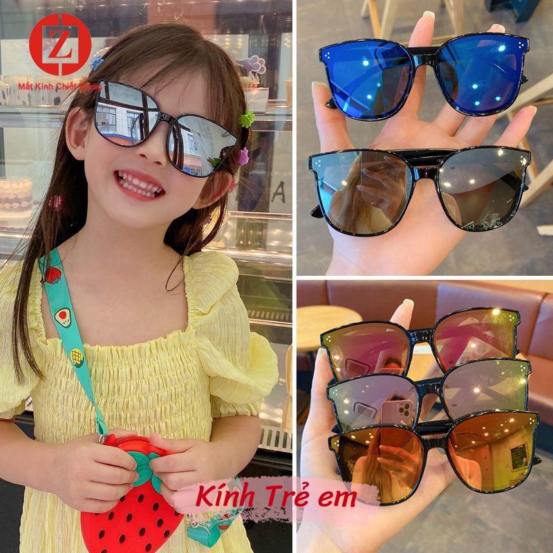 Kính mát thời trang cho bé từ 2-9 tuổi, mặt tráng gương chống tia UV400 siêu dễ thương mã H1533
