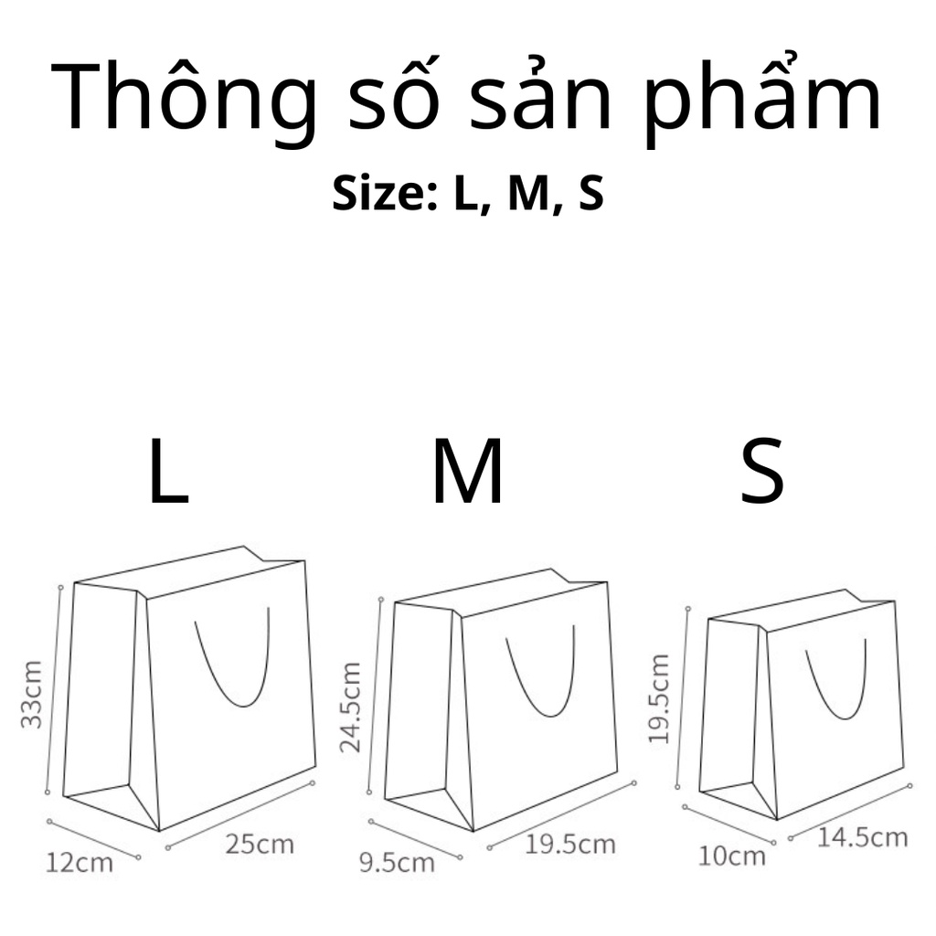 Túi Giấy Có Quai Đựng Quà Họa Tiết Hoạt Hình Đáng Yêu