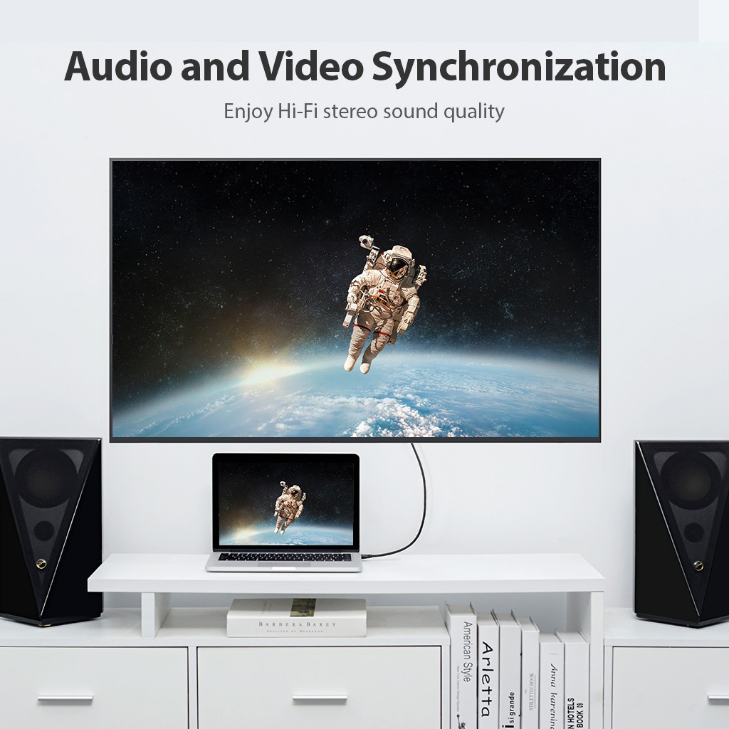 Dây cáp HDMI 2.0 hỗ trợ 4K 60Hz 3D đầu mạ vàng cho PC/Laptop/Màn hình/TV/Máy chiếu/ PS4, độ dài 1.5M/2M.