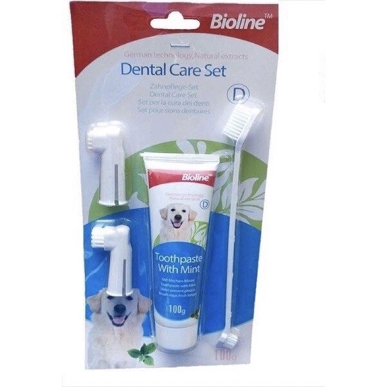 Kem đánh răng cho chó Bioline