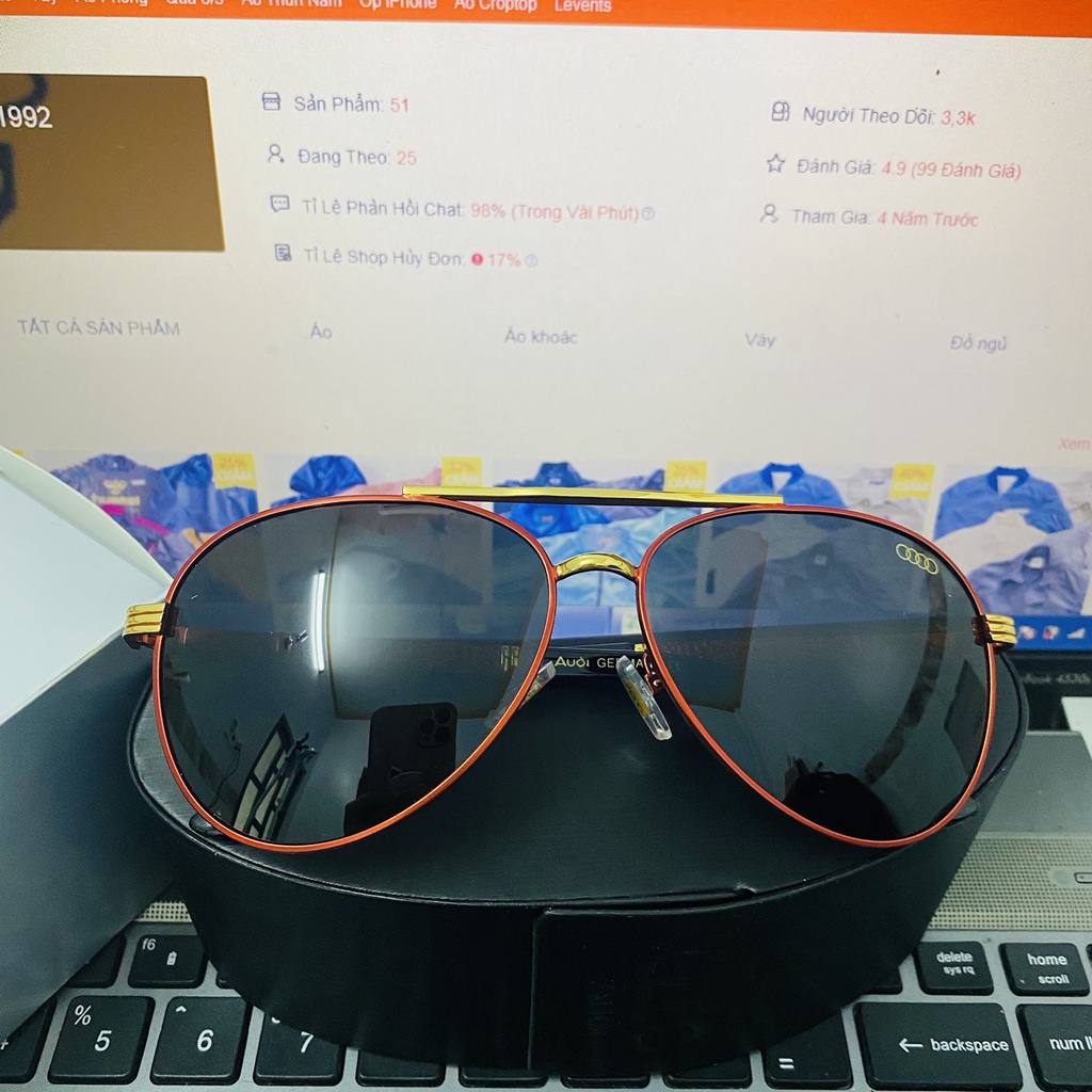 Mắt Kính Thời Trang Nam Secondhand, Kính Mát Men 2hand Mùa Hè