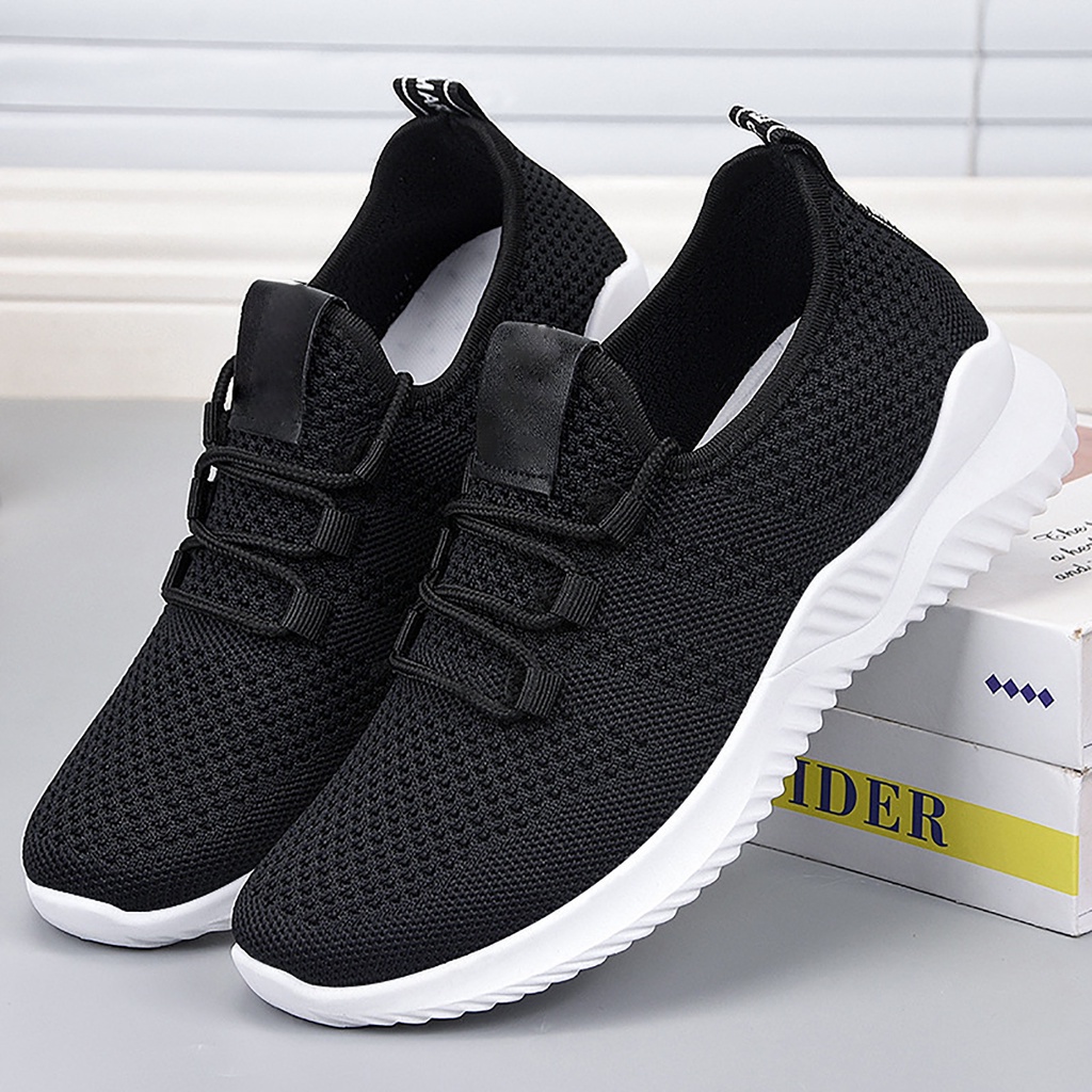 PunkyRabbit Giày Thể Thao Nữ Đi Bộ Thiết Kế Lưới Thoáng Khí Đế Mềm Cho Mùa Đông