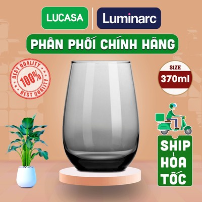 Ly Thủy Tinh Luminarc Maine Grey 370ml - Loại Cao L2958 | Phân Phối Chính Hãng