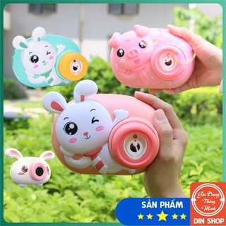 Máy Ảnh Bắn Bong Bóng Tự Động 🎁BUNNY CUTE🎁 MáyThổi Bong Bóng Phát Nhạc Có Đèn Dễ Thương