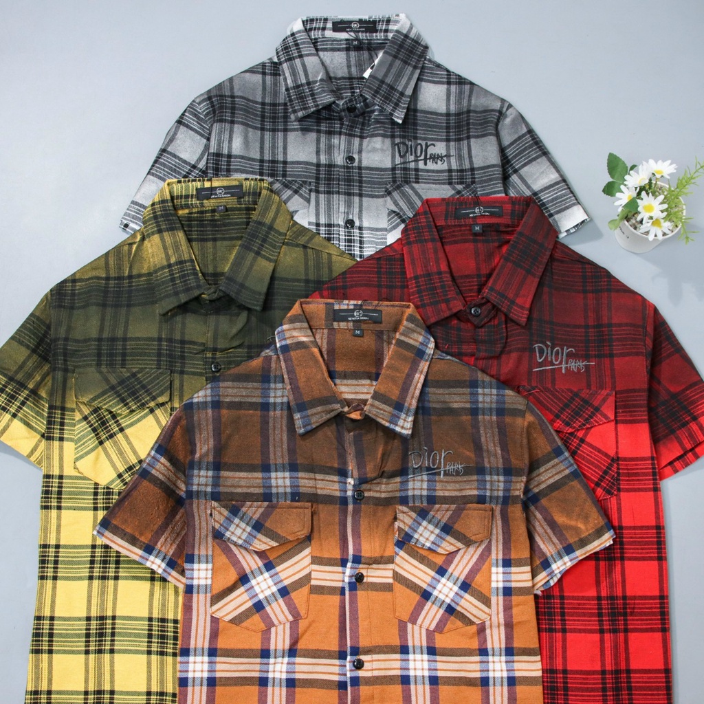 Áo sơ mi nam/nư họa tiết sọc caro chất cotton cao cấp cực kỳ mềm hơn giá rẻ