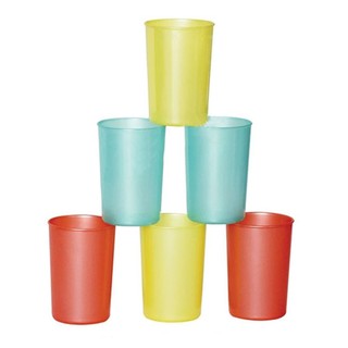 Cốc nhựa uống nước trà đá tem xanh 300ml mã 6213