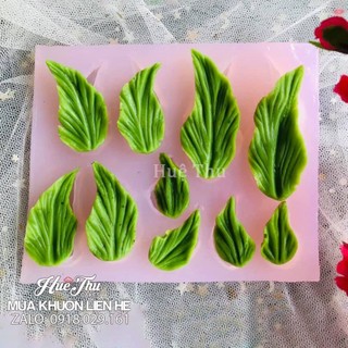 Khuôn silicon lá Loa Kèn 15x9cm đổ tạo hình bánh rau câu 3D, 4D