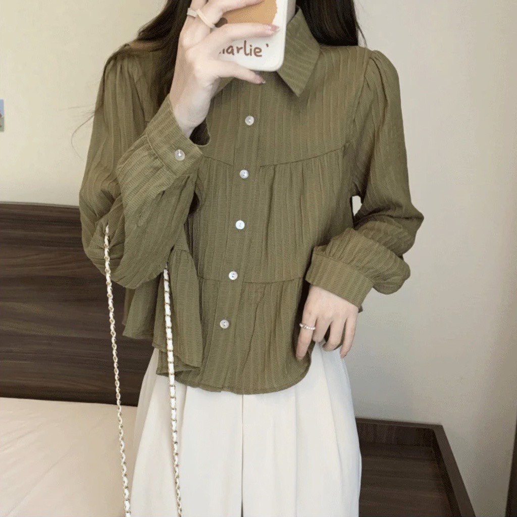 ÁO SƠ MI BABYDOLL BA TẦNG JESSE SHOP