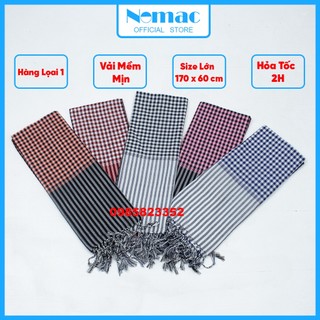 Khăn rằn Nam bộ - Campuchia size lớn 170x60cm/ Khăn đi phượt Nomac -  Vải dày mềm mịn/ MÃ N59 N63 N01N N60 N61