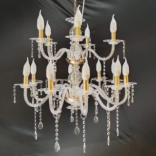 Đèn Chùm Thả Trần Pha Lê Cao Cấp Trang Trí Studio, Ảnh Viện Áo Cưới, Phòng Khách Gia Đình, Tiệc Cưới