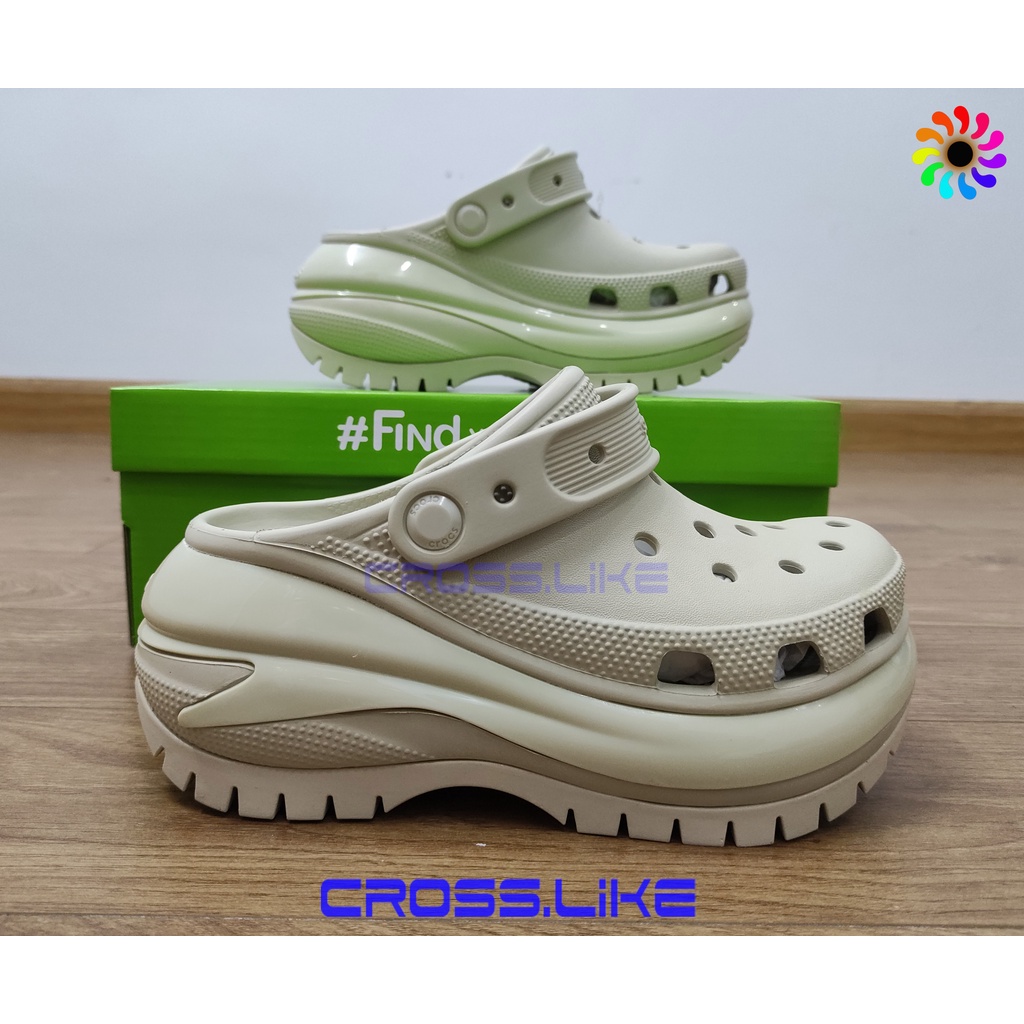 Sục nhựa nữ Cross CRUSH bóng đế cao cực tôn dáng, sục nhựa nguyên khối siêu bền.