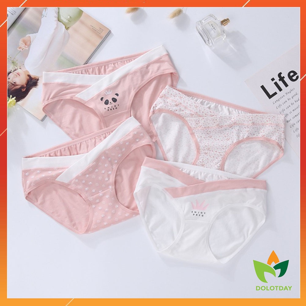 Quần lót bầu cạp chéo kháng khuẩn cotton chất đẹp COMBO 4 QUANBAU01