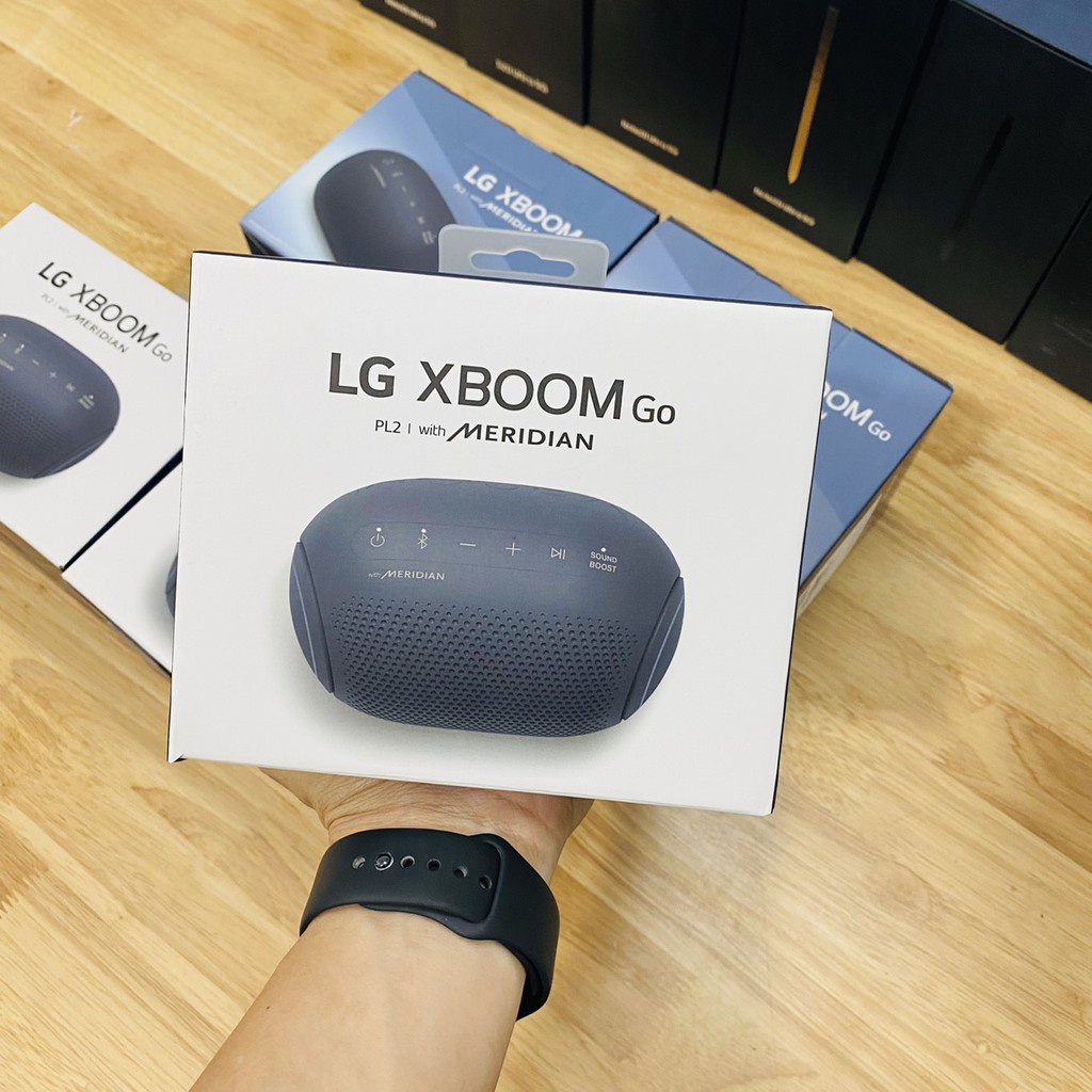 Loa nghe nhạc di động Bluetooth LG XBOOMGo PL2 5W (Cáp sạc Type-C) PL2. Xanh đen