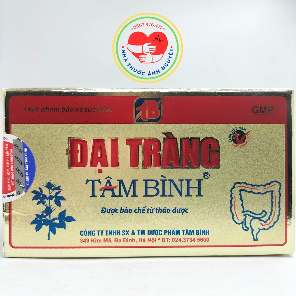 Đại tràng Tâm Bình hộp 60 viên - Giúp hỗ trợ kích thích tiêu hóa, giảm rối loạn tiêu hóa, đau bụng, đầy hơi, khó tiêu