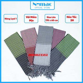 Khăn rằn Nam bộ - Campuchia size lớn 170x60cm/ Khăn đi phượt Nomac -  Vải dày mềm mịn/ MÃ N56 N63 N01N N60 N57