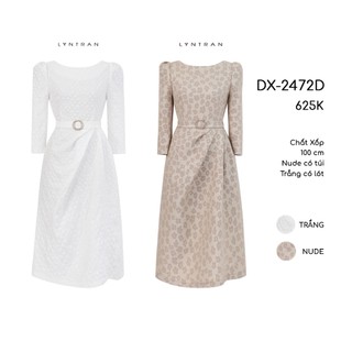 Đầm nữ dáng A kèm đai DX-2472D LYNTRAN