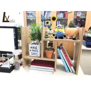 Kệ Sách Gỗ Để Bàn Lắp Ghép Đa Năng Mini