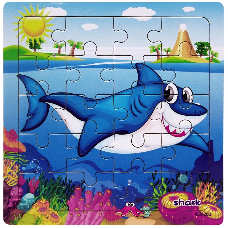 Đồ chơi bộ tranh ghép 16 miếng cho bé