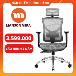 Ghế Manson Vera 6D - Ghế Xoay Văn Phòng Công Thái Học - Bảo hành 5 năm