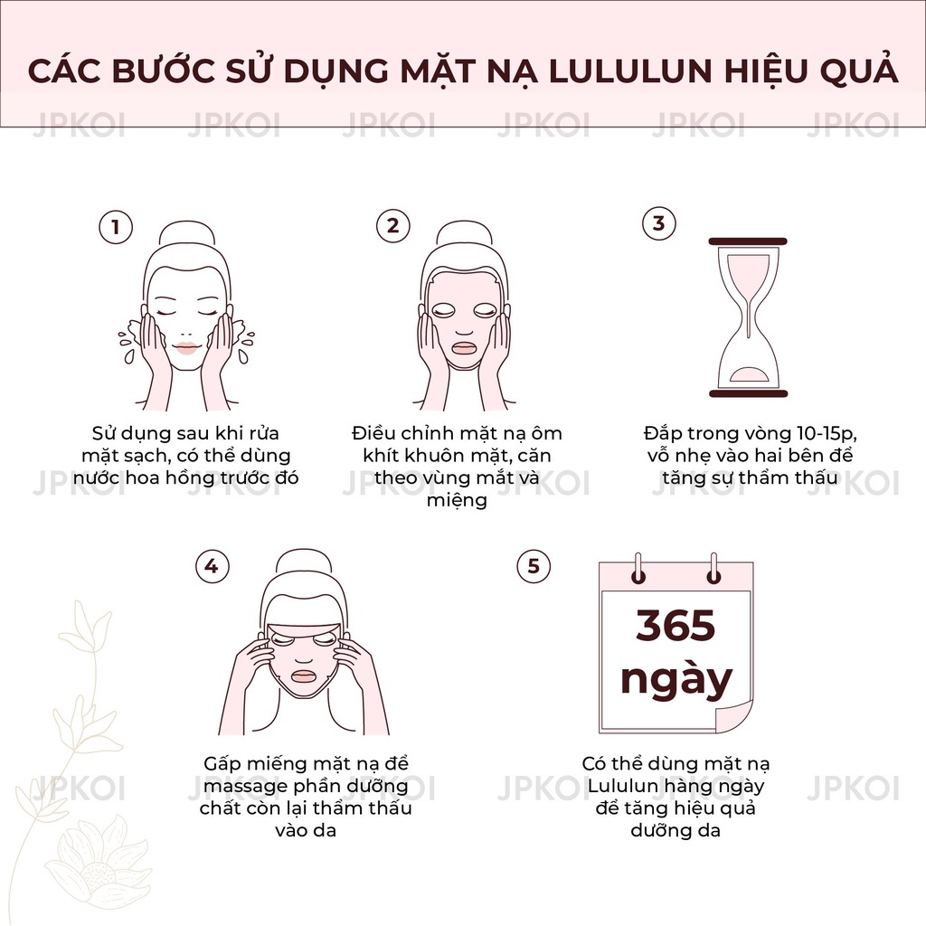 Mặt nạ cấp ẩm và trắng da Lululun 7 miếng chứa enzym trẻ hóa Nhật Bản