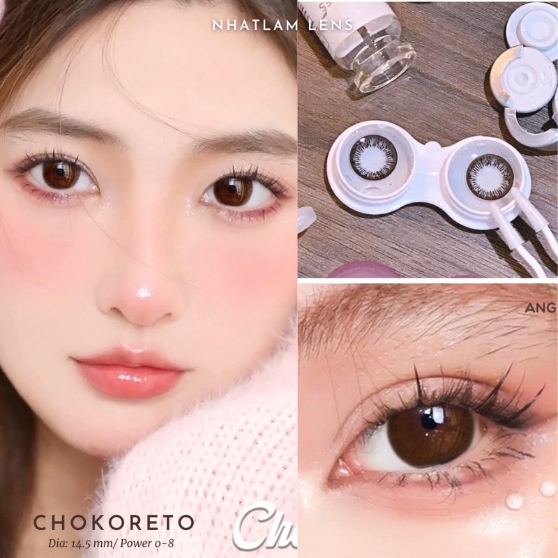 - lens choco giãn tròng to DIA 14.5mm/ Nhatlamlens