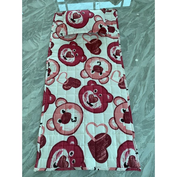 Nệm văn phòng, tấm trải đệm ngủ trưa gấp gọn tiện lợi topper mỏng, đệm du lịch 90x200cm
