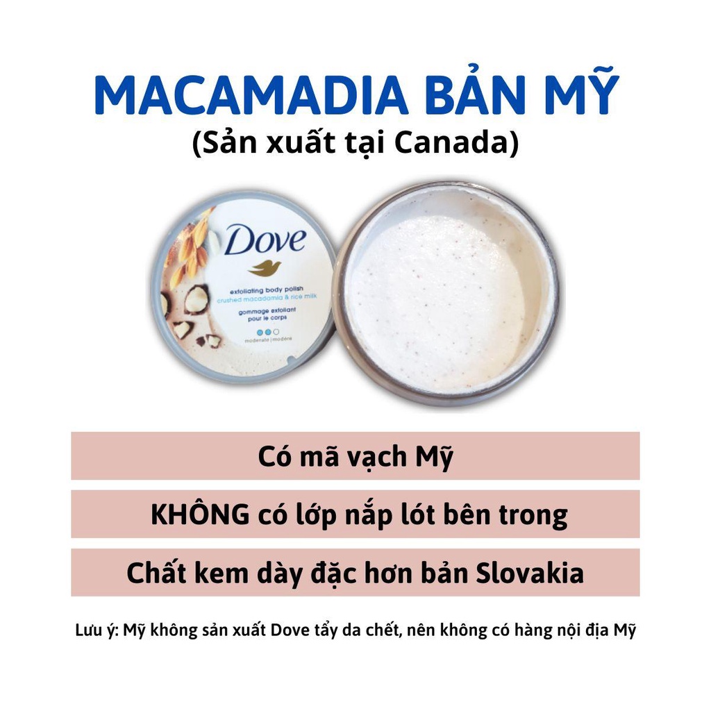 [Bản Mỹ - Đức Date 2025] Tẩy Da, Tế Bào Chết Toàn Thân Body Dove Bản Mỹ Macamadia, Lựu Đỏ Exfoliating Body 298g, 225g | BigBuy360 - bigbuy360.vn