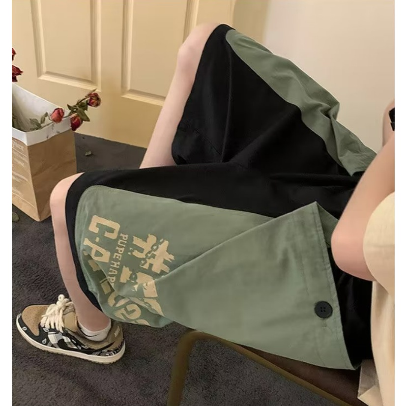 ✦ AFFLIGA ✦Quần Dài Thể Thao Dáng Suông Phối Túi Dây Rút Tùy Chỉnh Thời Trang Mùa Hè Cho Nam