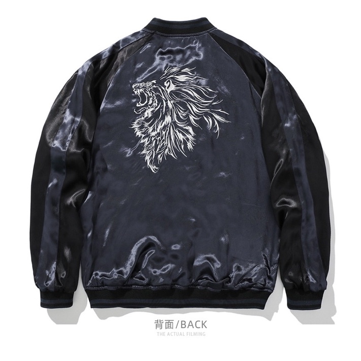 Oder - Áo Khoác BomberJacket 2 mặt Sukajan Thêu Sư Tủ