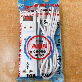[CHÍNH HÃNG] Ổ cắm điện TRƯỜNG NHẬT QUANG dây 5m 4 lỗ chính hãng cao cấp