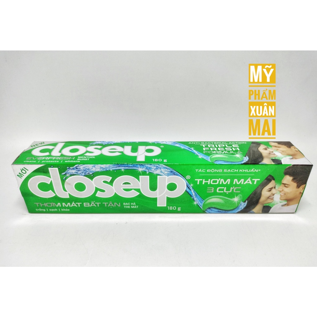 Kem Đánh Răng CLOSE UP 180g Hương Bạc Hà Thơm Mát Sảng Khoái Suốt Cả Ngày