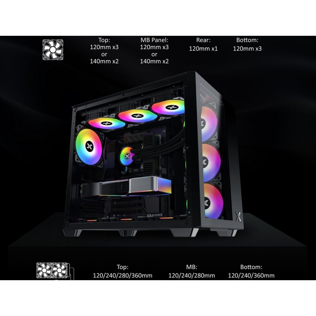 Vỏ Case XIGMATEK AQUA III BLACK | BigBuy360 - bigbuy360.vn