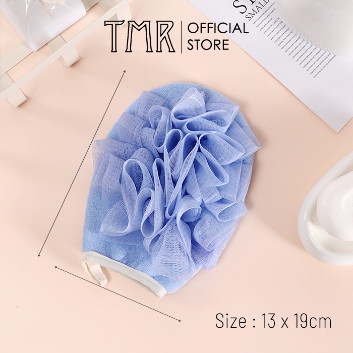 Găng Tay Tắm 2 Mặt Tẩy Tế Bào Chết Tạo Bọt, TMR Tiện Lợi, Tạo Bọt Dễ Dàng, Đa Năng Chống Trượt