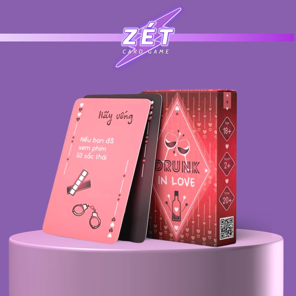 Bài Tình Yêu Drunk In Love - Bài Truth Dare Drink (Say Tình) 55 lá táo bạo dành cho cặp đôi Zét Card