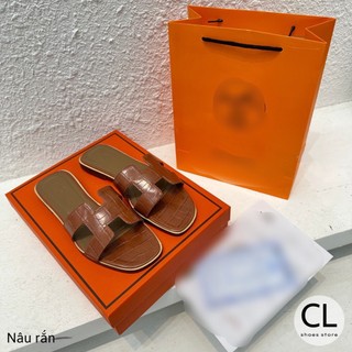 Dép lê HM chất da rắn cao cấp - 4 màu sành điệu