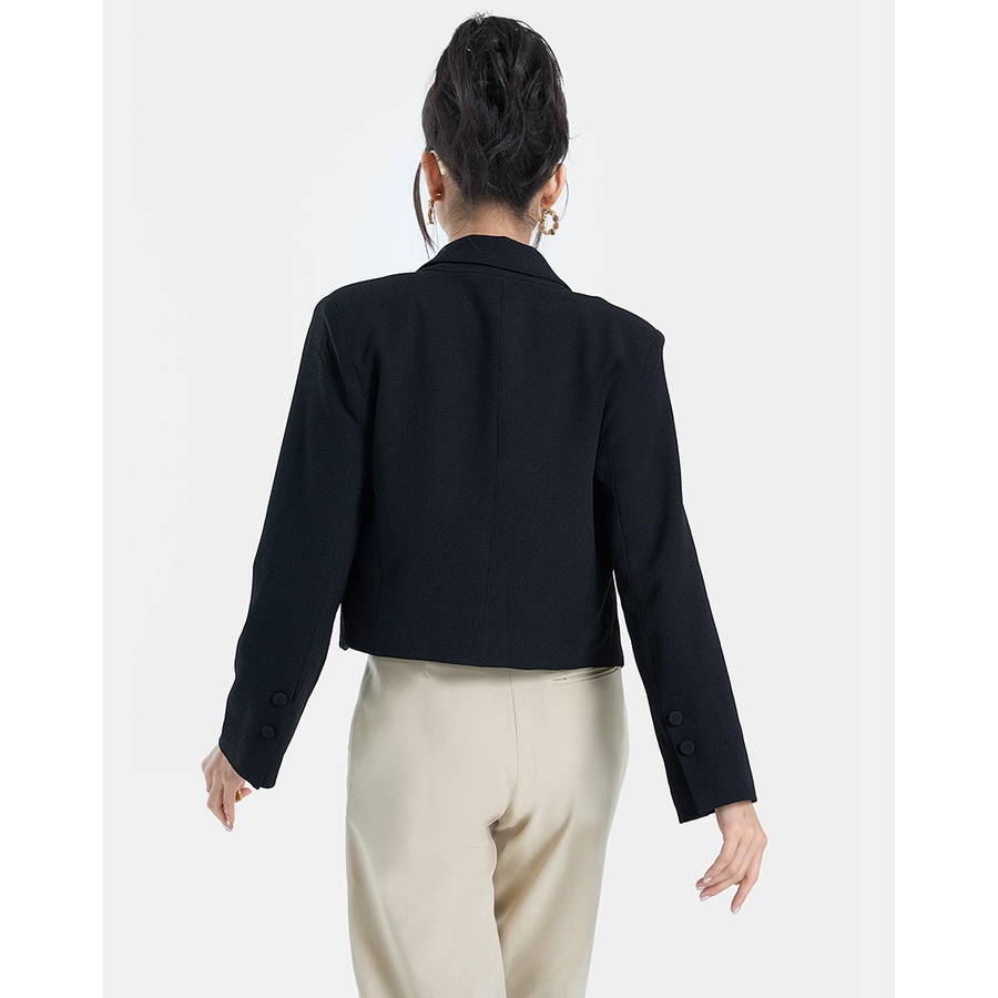 Áo Khoác Nữ Thời Trang JUNO Dáng Croptop Kiểu Blazer JNKHC014