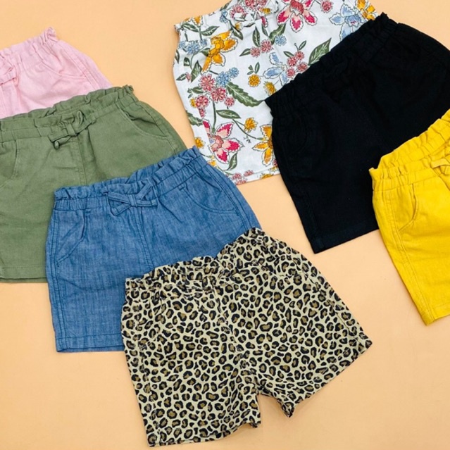 Quần short linen Old Navy xuất xịn cho bé gái từ 1-5 tuổi