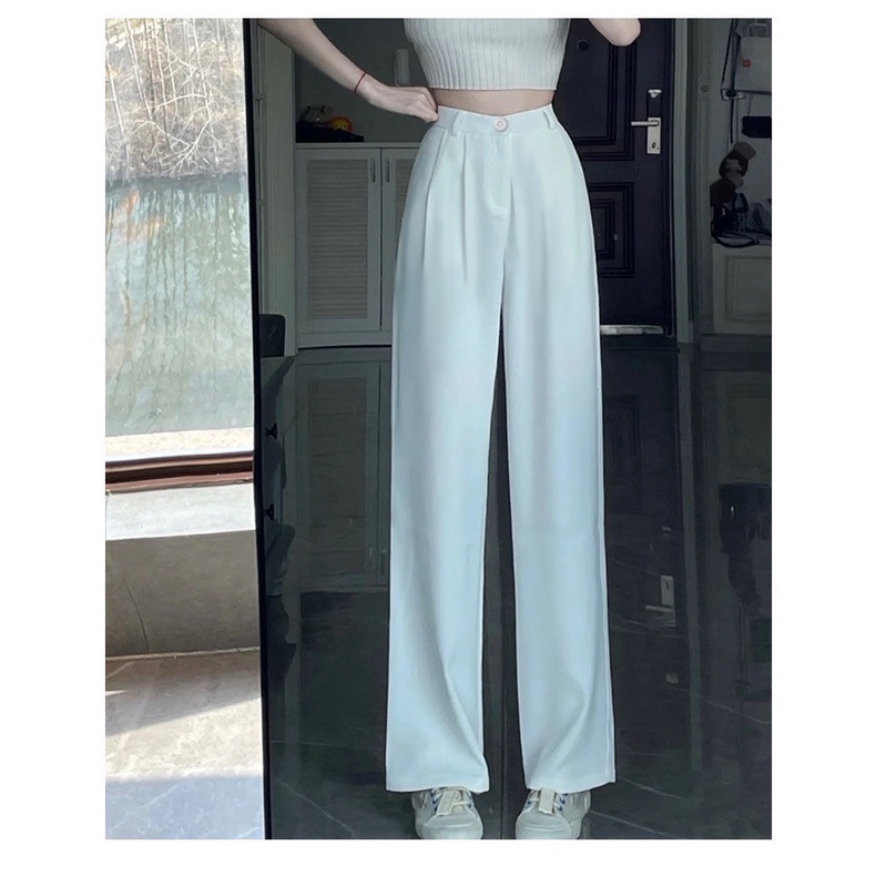 Quần Vải Size XS Bốn Màu Có Lưng Chun Dáng Dài Siêu Hack Dáng Cho Nàng 1m43